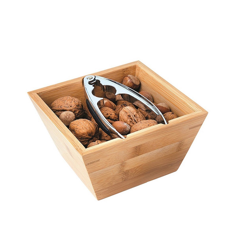 Acquista online Eco Living Bamboo Bowl with Nutcracker, Bamboo 49772 Excelsa